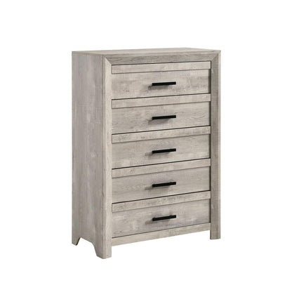 Keely Queen Panel 3PC Bedroom Set in White