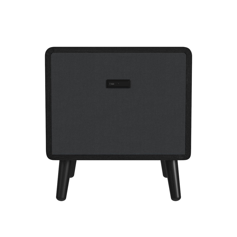 Halo Square Smart End table in Black