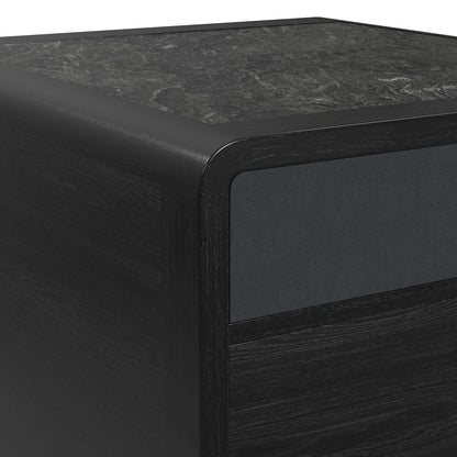 Halo Square Smart End table in Black
