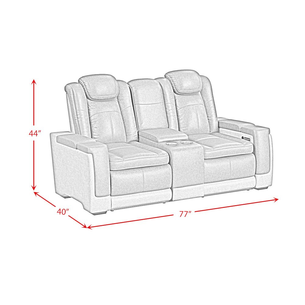 Niven 3PC Living Room Set in Rocky Grey/Brown-Sofa, Loveseat & Recliner
