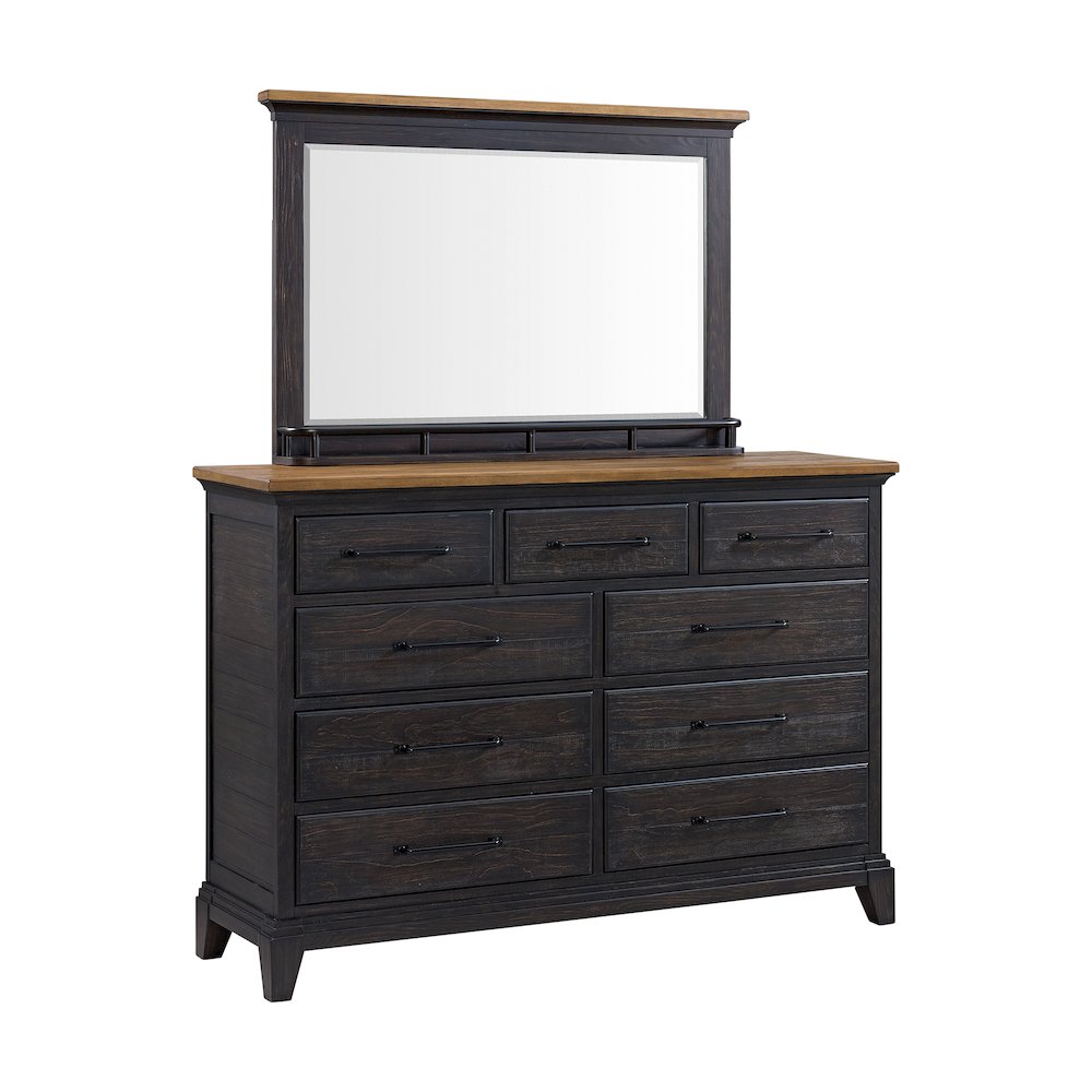 Johnshaven  Queen Storage 5PC Bedroom Set in Espresso & Brown