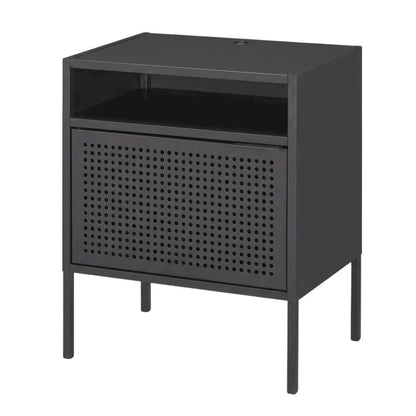Modern Nightstand with USB Charging Port, Bedside End Table for Bedroom,Gray