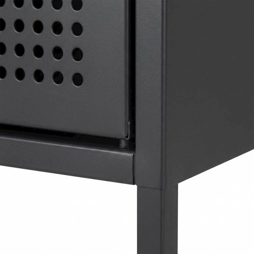 Modern Nightstand with USB Charging Port, Bedside End Table for Bedroom,Gray