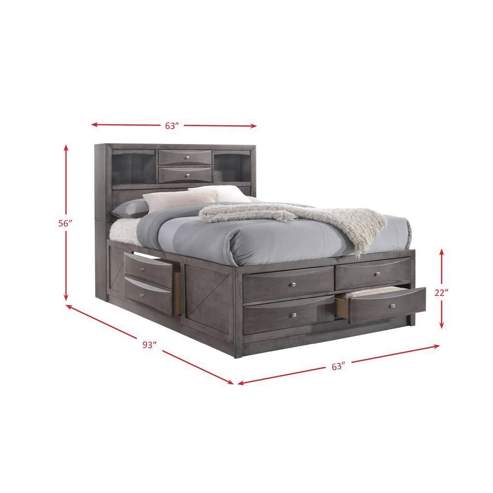 Madison Queen Storage 6PC Bedroom Set