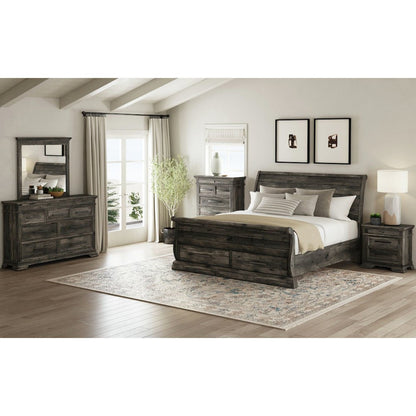 Park Ridge King Sleigh Storage 3PC Bedroom Set in Charcoal