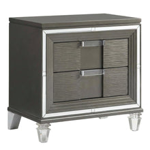 Copper Nightstand with Usb Port and Glam Style