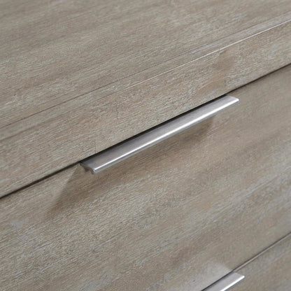 Grey 2-Drawer Nightstand with Usb Charging Port in Modern Style
