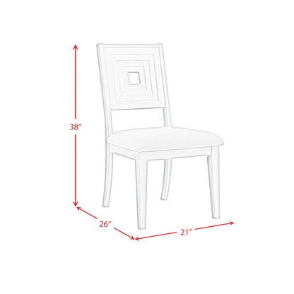 Rhiannon Dining Side Chair in Antique White (2 Per Carton)