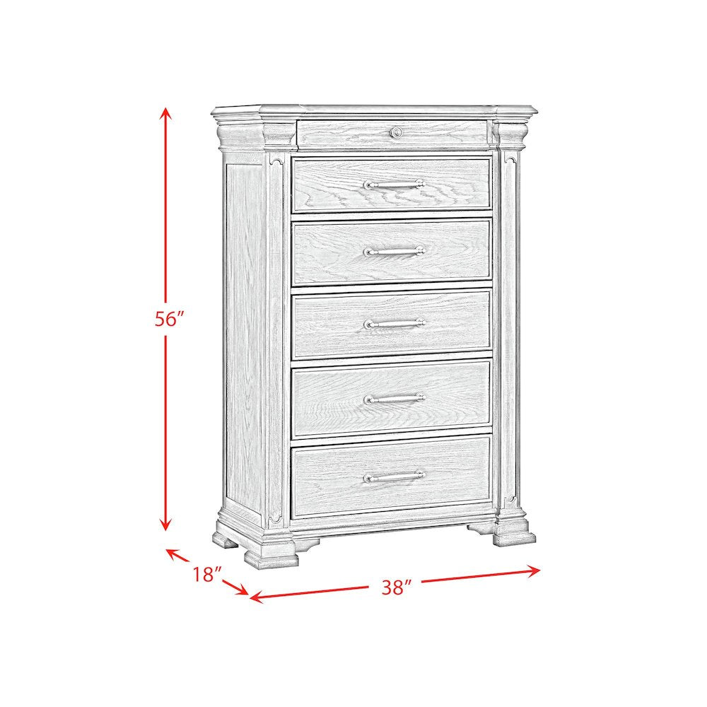 Paterson  Queen Storage 5PC Bedroom Set in Grey