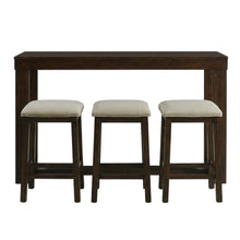 Solid Wood Square Pub Table, Stools Traditional Counter Height Bar Table