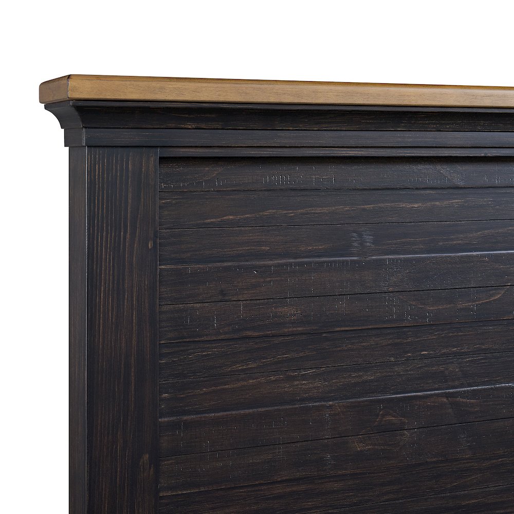 Johnshaven  Queen Storage 5PC Bedroom Set in Espresso & Brown