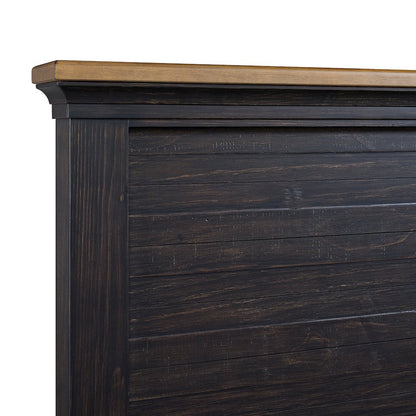 Johnshaven  Queen Storage 5PC Bedroom Set in Espresso & Brown