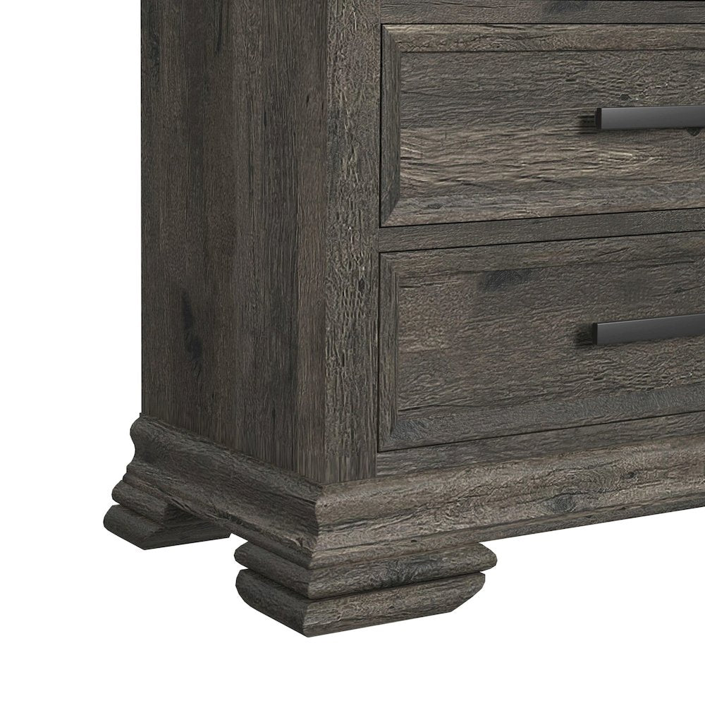 Park Ridge King Sleigh Storage 3PC Bedroom Set in Charcoal