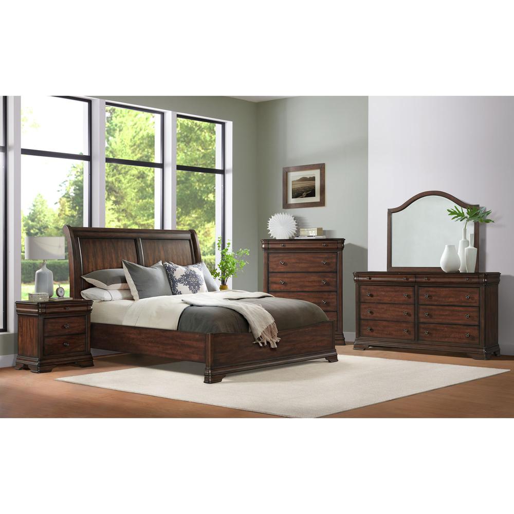 Stark King Bed in Cherry