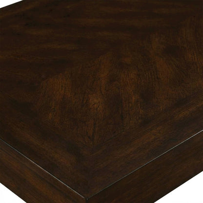 Transitional Bar Table with Shelf, Multi Counter Height Dining Table,Brown