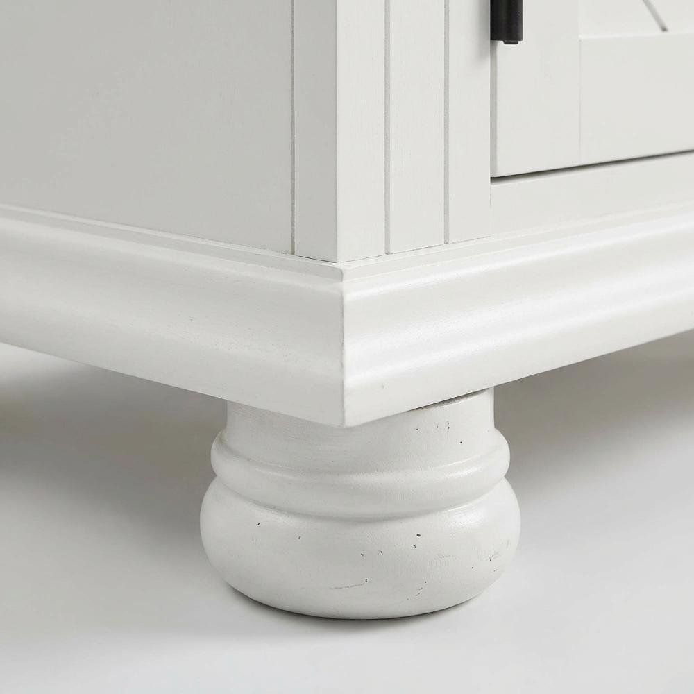 White 1-Drawer Nightstand with Traditional Style and Ample Storage