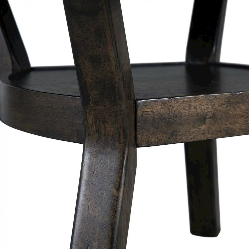 5-Piece Dining Set with Upholstered Side Chairs, Transitional Dining Room,Brown