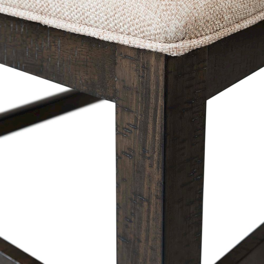 Brown Wooden Swirl Back Side Chairs for Kitchen and Dining Rooms