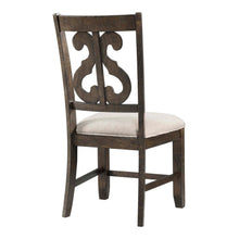 Brown Wooden Swirl Back Side Chairs for Kitchen and Dining Rooms