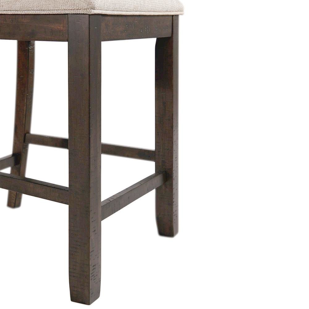 Swirl Back Wooden Dining Chairs for Kitchen and Dining in Brown Finish