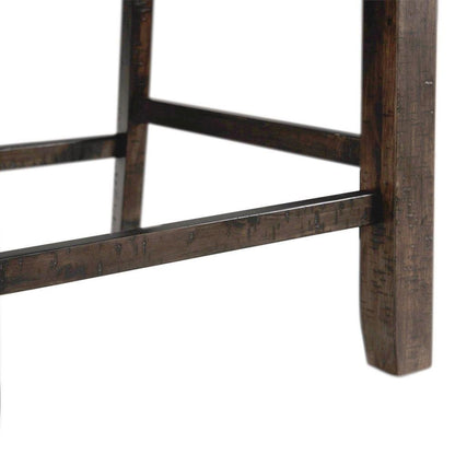 Swirl Back Wooden Dining Chairs for Kitchen and Dining in Brown Finish