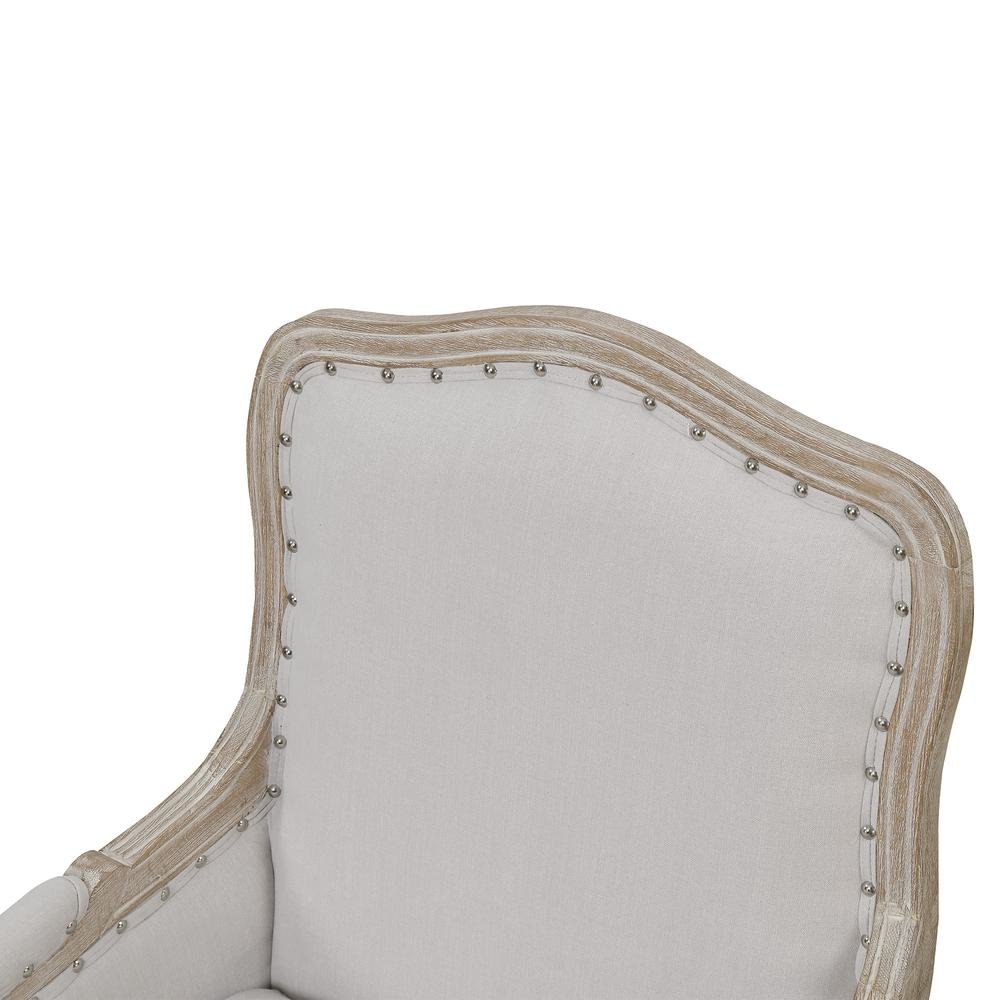 Gray Upholstered Accent Chair for Living Room or Bedroom Comfort Seating
