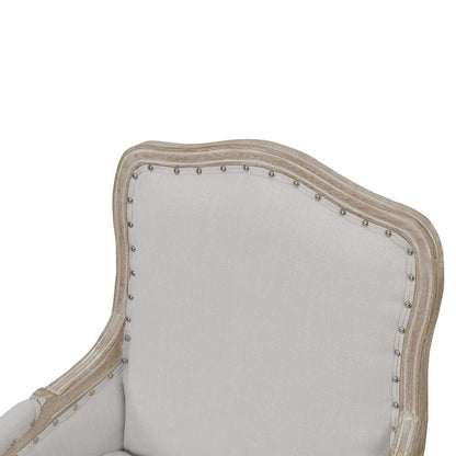 Gray Upholstered Accent Chair for Living Room or Bedroom Comfort Seating