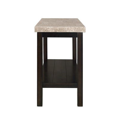Elegant Console Table with Marble Top for Living Room and Entryway