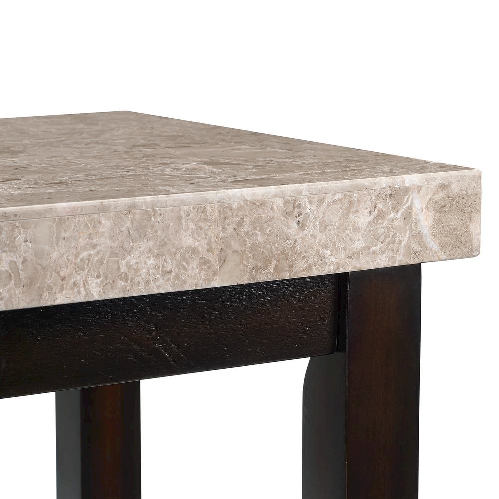 Elegant Console Table with Marble Top for Living Room and Entryway