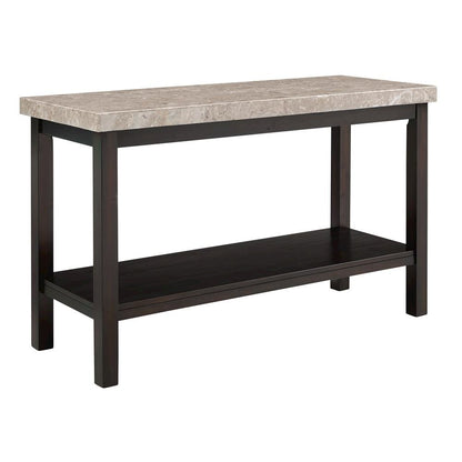 Elegant Console Table with Marble Top for Living Room and Entryway