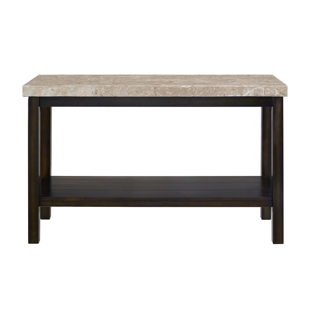 Elegant Console Table with Marble Top for Living Room and Entryway