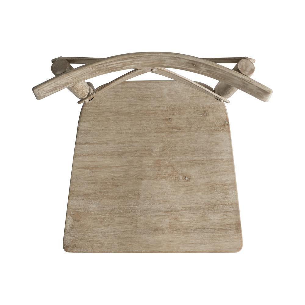 Beach-Tone Acacia Wooden X-Back Chair Set