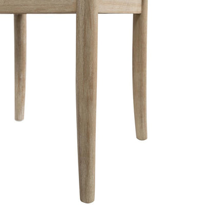 Beach-Tone Acacia Wooden X-Back Chair Set