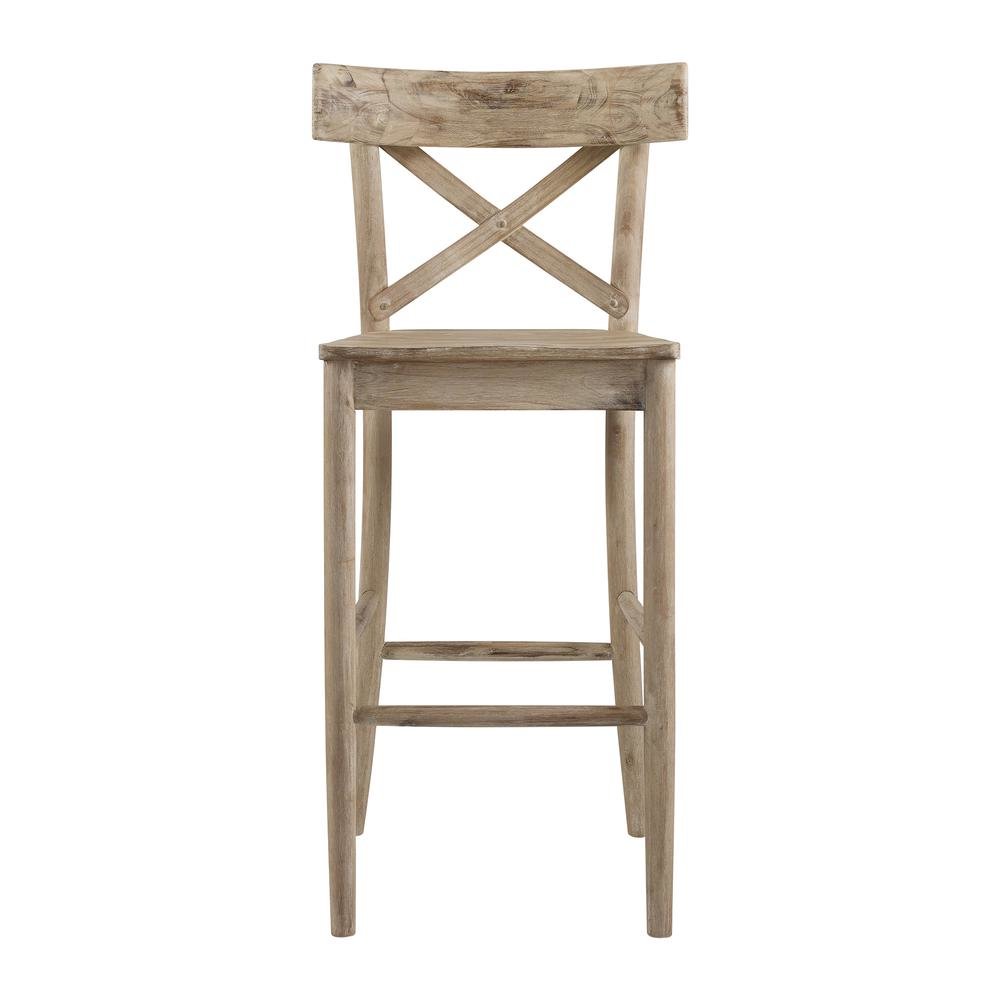 Beach Counter Stool with Back Support for Kitchen Island or Bar Seating