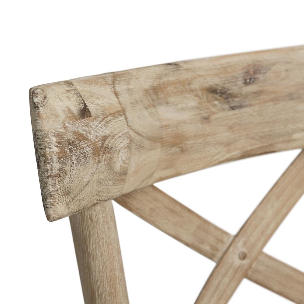 Beach Counter Stool with Back Support for Kitchen Island or Bar Seating