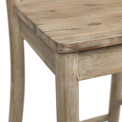 Beach Counter Stool with Back Support for Kitchen Island or Bar Seating