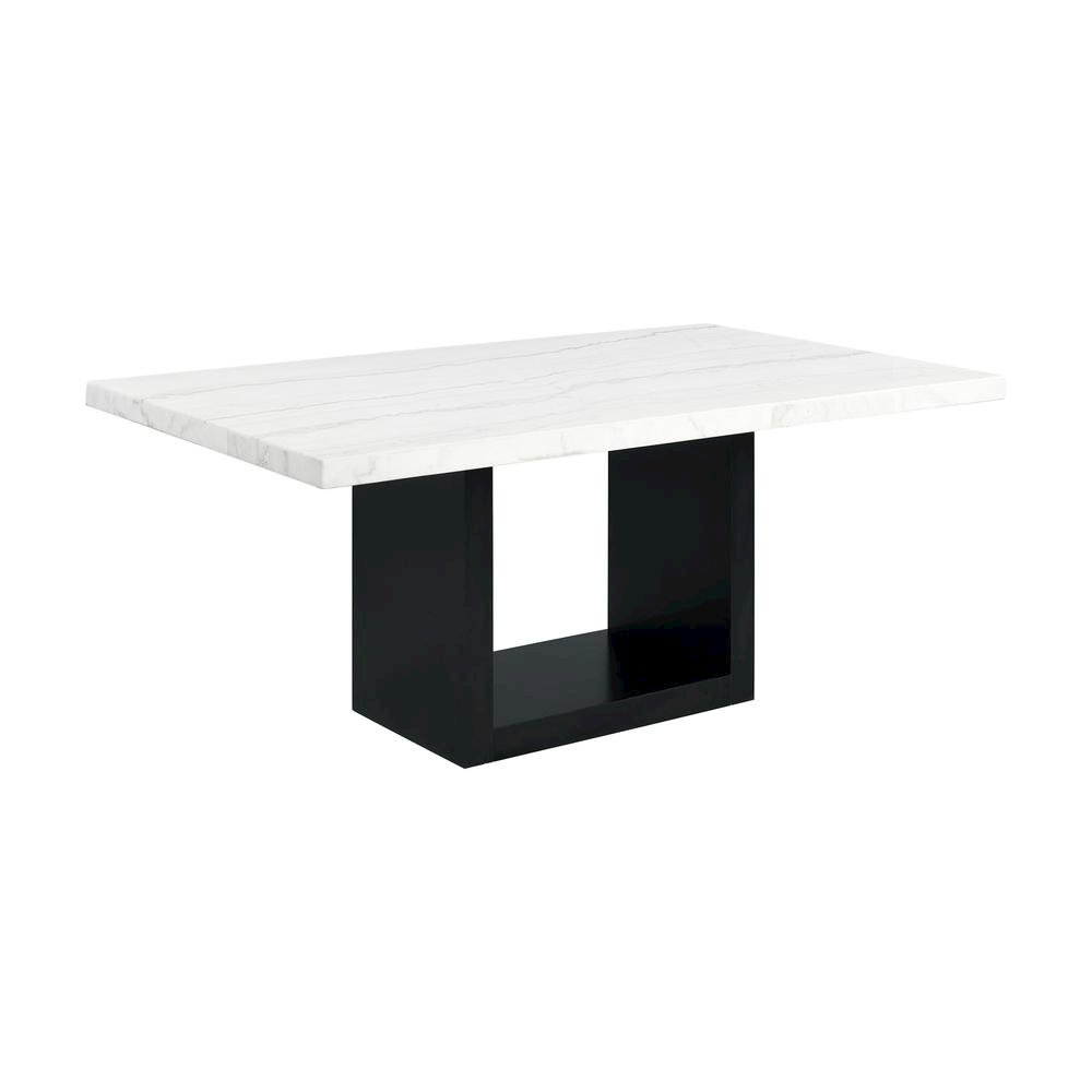 White Marble Standard Height Dining Table