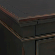 Black 3-Drawer Nightstand with USB Charging Ports