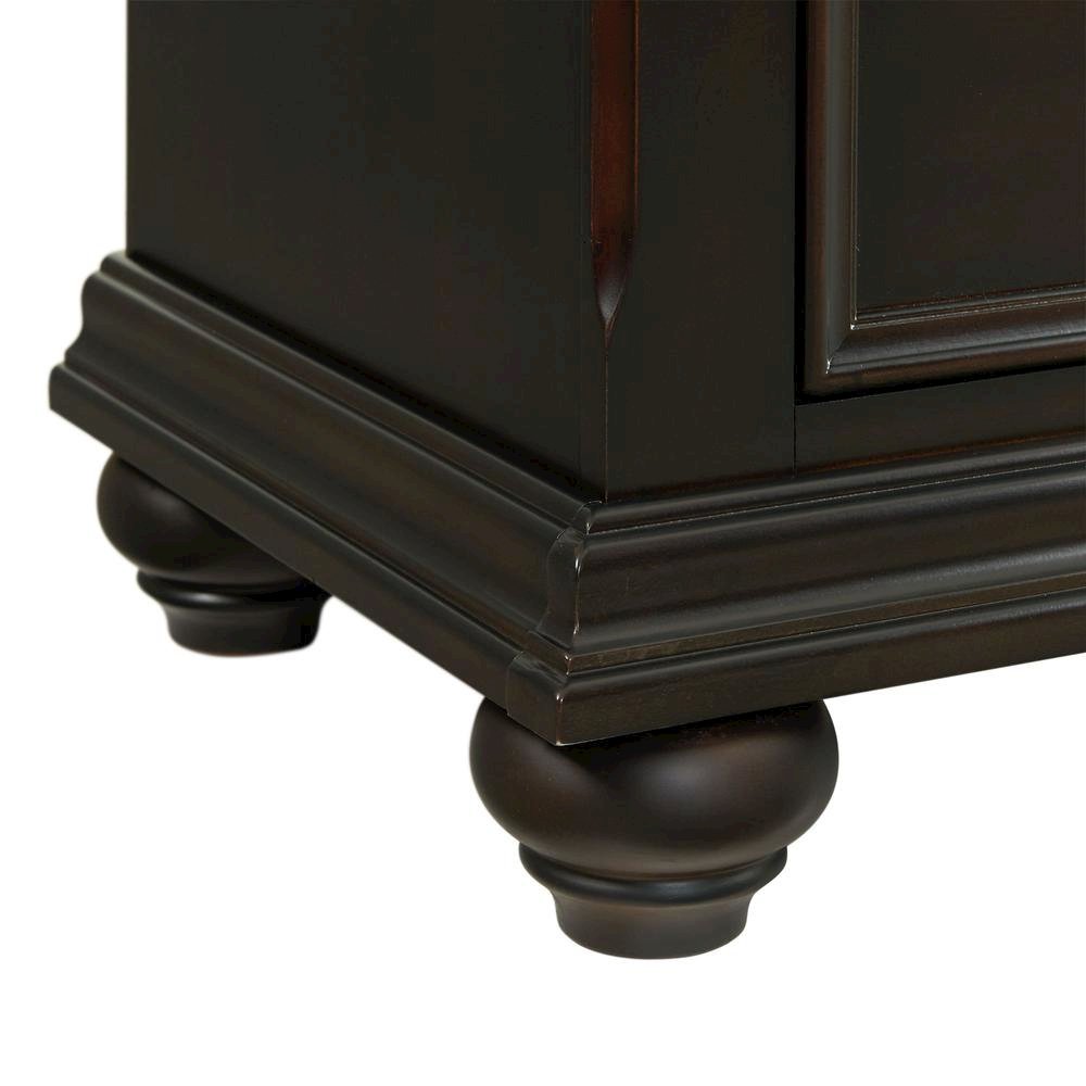 Black 3-Drawer Nightstand with USB Charging Ports