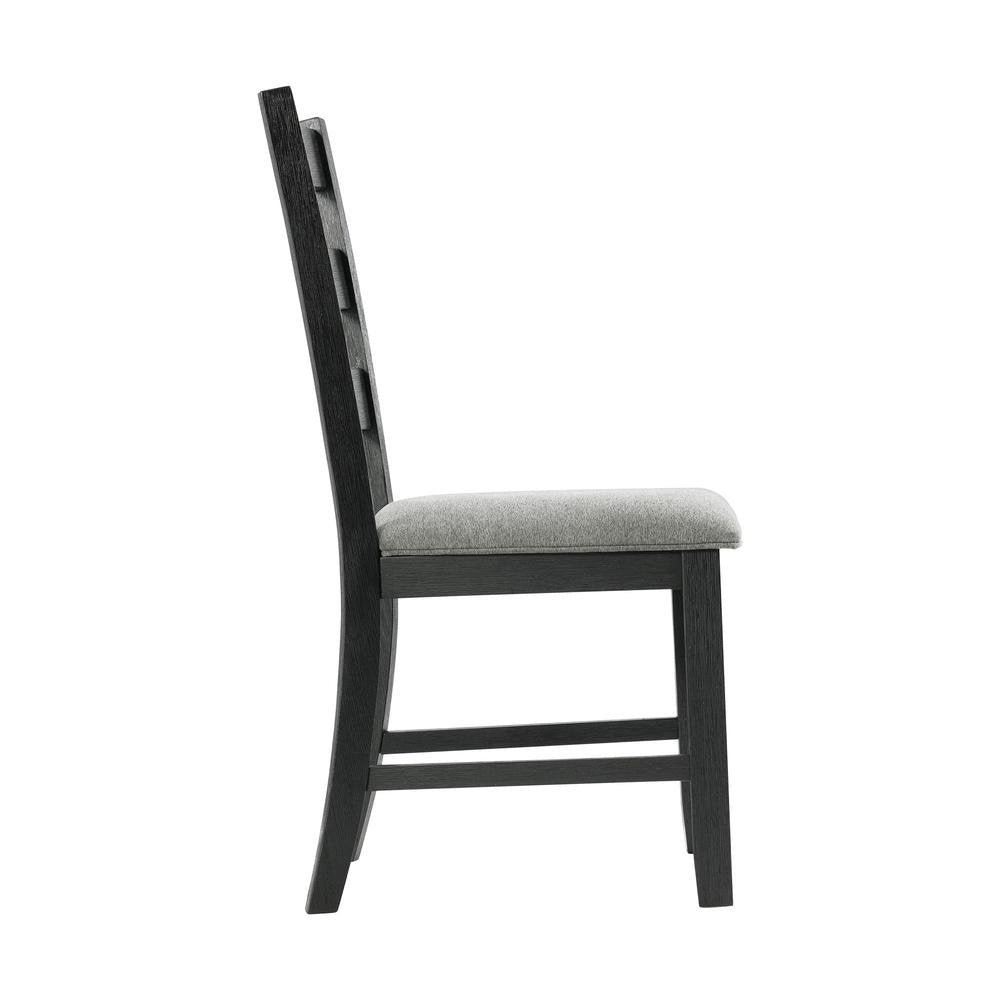 Compact Drop Leaf Dining Set with Table and Two Chairs in Gray Finish