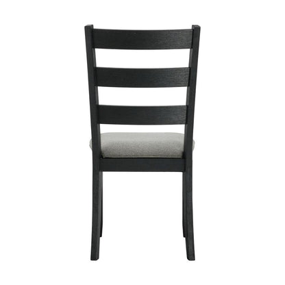 Compact Drop Leaf Dining Set with Table and Two Chairs in Gray Finish
