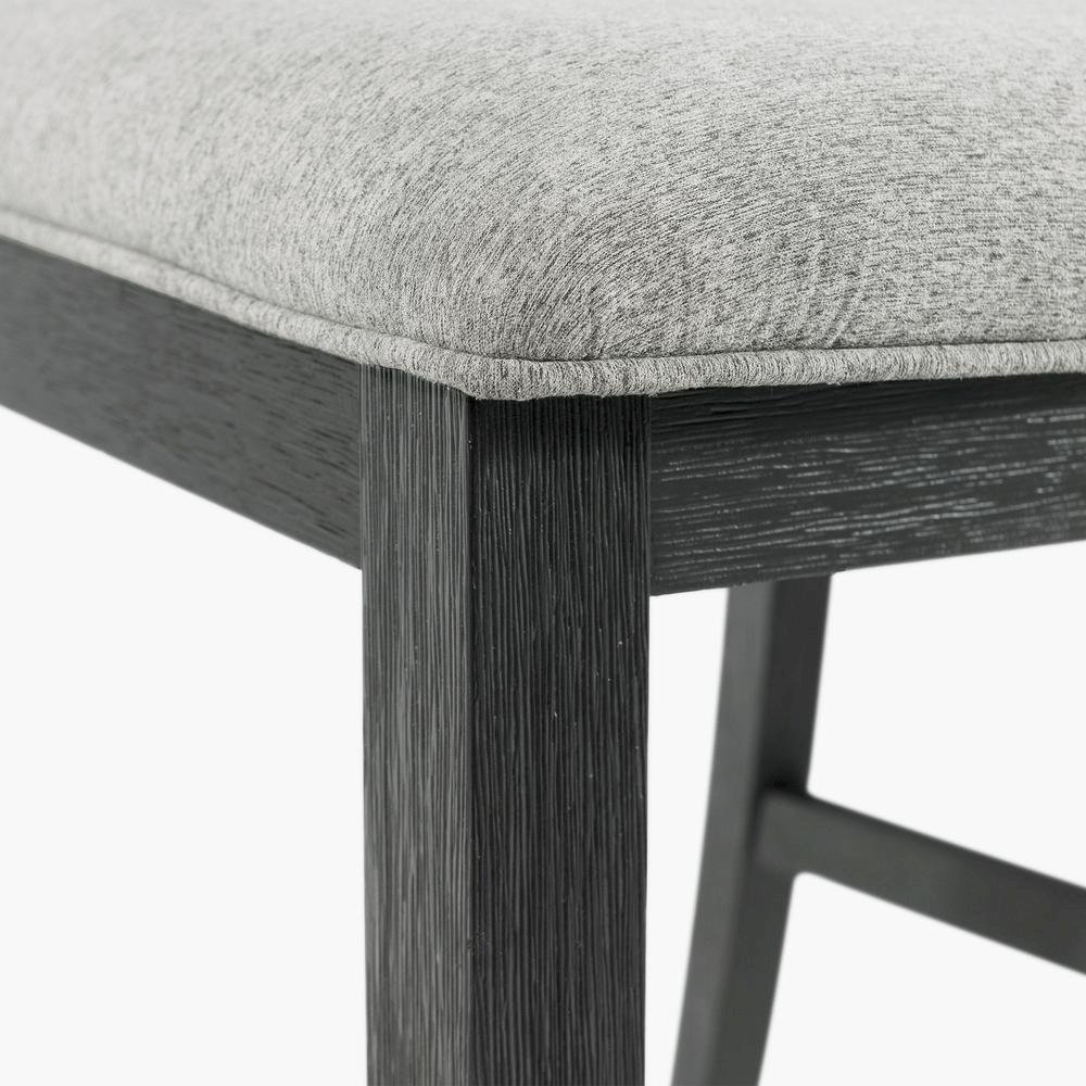 Compact Drop Leaf Dining Set with Table and Two Chairs in Gray Finish