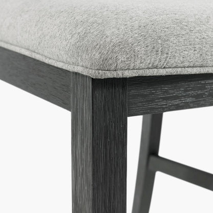 Compact Drop Leaf Dining Set with Table and Two Chairs in Gray Finish