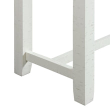 Bar Table and Chairs Set in White for Breakfast Nook or Living Areas