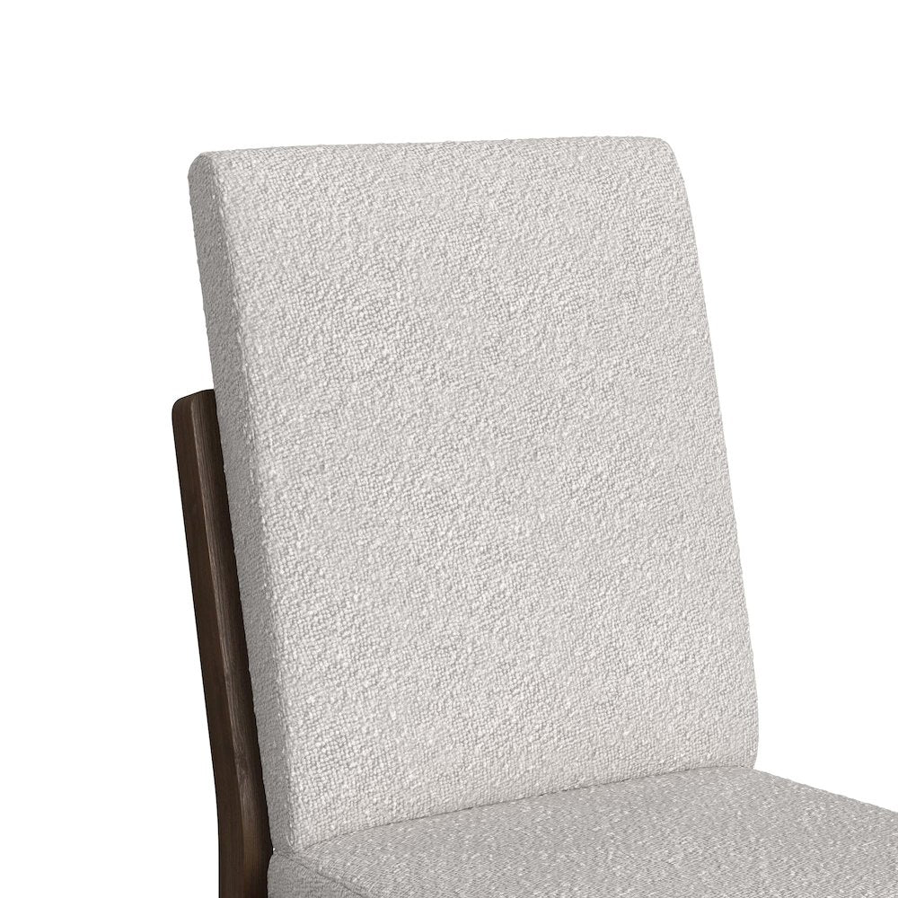 Perth 7PC Standard Height Dining Set in Brown-Table and Six Fabric Chairs