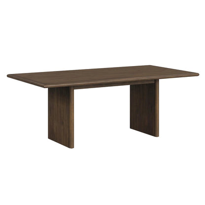 Perth 7PC Standard Height Dining Set in Brown-Table and Six Fabric Chairs