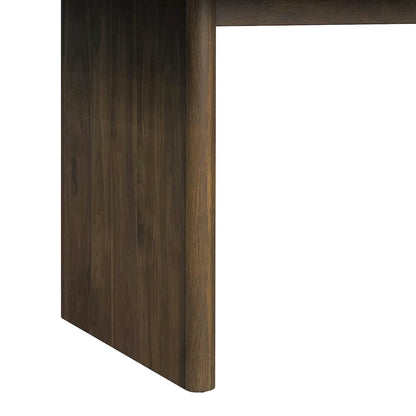 Perth 7PC Standard Height Dining Set in Brown-Table and Six Fabric Chairs