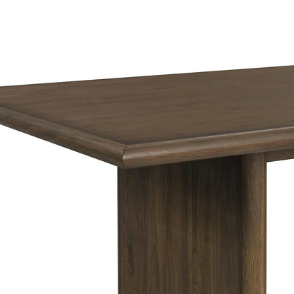Perth 7PC Standard Height Dining Set in Brown-Table and Six Fabric Chairs