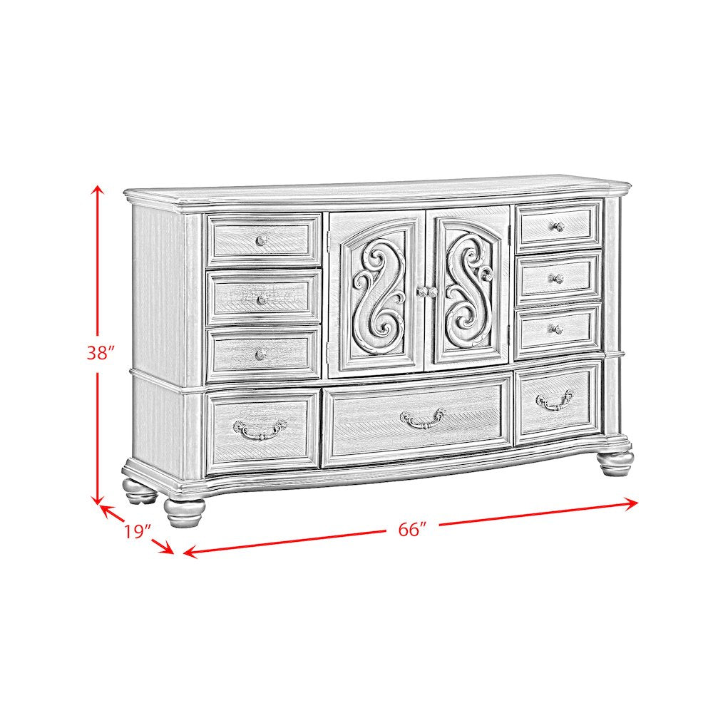 Brunswick 7-Drawer Dresser in Mahogany
