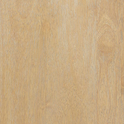 White Marble and Natural Wood Round Dining Table for Kitchen or Dining Room